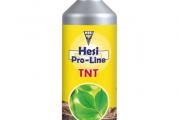 Hesi ProLine TNT Complex 500ml - Nova formula starog preparata!
Pročitajte više na www.dendrolog.rs
Hesi ProLine TNT Complex 500ml je usavršena formula svog prethodnika - Hesi TNT Complex 500ml preparata. Dugotrajnom upotrebom širom sveta došlo se do zaključka da se Hesi TNT Complex može unaprediti i poboljšati i tako smo dobili Hesi ProLine TNT Complex 500ml sa 25% jačom koncentracijom. Ovo znači da ćete vaše omiljene Hesi proizvode koristiti duže nego do sada.

Šta je Hesi ProLine TNT Complex 500ml i za čega služi?

Hesi je najkvalitetnija holandska prihrana za biljke na bazi azota. Sadrži sve neophodne hranljive materije za rast i razvoj biljaka u vegetativnoj fazi razvoja. U vegetativnoj fazi biljke razvijaju lisnu masu, događa se porast listova, i biljka jača.

Kako se koristi Hesi ProLine TNT Comlex 500ml?

Hesi TNT se rastvara u vodi. Doza rastvaranja Hesi TNT Complexa zavisi od mnogo faktora, kao što su vrsta biljke, veličina, starost, godišnje doba... Ono što je najbitnije jeste da se doza o 4 ml po 1 litri vode ne prelazi kako ne bi došlo do oštećenja kod biljaka.

Sastav Hesi ProLine TNT Compex prihrane

Makroelementi:

Azot N: 6.4%

Fosfor u formi Fosfor-Pentoksida P2O5: 4.1%

Kalijum u formi Kalijum-Oksida K2O: 5.3%

Pored makroelemenata Hesi ProLine TNT sadrži i mikroelemente: Magnezijum, Kalcijum, sulfati, biljni šećeri, amino kiseline i vitamini.

Savet Dendrologa

Ne preterujte sa prihranom u zimskom periodu. Biljke su u ovo doba godine u fazi mirovanja i nije im potrebna velika količina prihrane.

Ukoliko se radi o manjim biljkama nemojte koristiti Hesi ProLine TNT u većoj dozi od 2ml po 1 litri vode

Voda u kojoj rastvarate Hesi ProLine TNT najbolje da bude filtrirana reverznom osmozom ili filter bokalima. Ukoliko niste u mogućnosti da filtrirate vodu prokuvajte je i ostavite je da odstoji 12 sati kako bi sav suvišni hlor ispario.